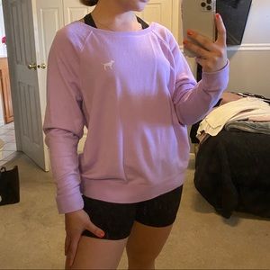 PINK Lilac Oversized Sweatshirt